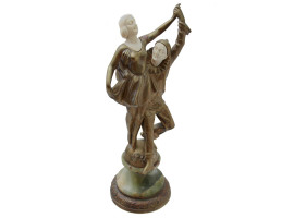 AN ART NOUVEAU BRONZE FIGURINE BY PETER TERESZCZUK