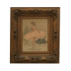 A VINTAGE LITHOGRAPH BALLERINA SIGNED BY MONTE PIC-0