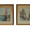 A PAIR OF LITHOGRAPHS SAN FRANCISCO BY DON DAVEY PIC-0