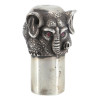 A RUSSIAN SILVER FIGURAL ELEPHANT VODKA CUP PIC-0