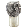 A RUSSIAN SILVER FIGURAL ELEPHANT VODKA CUP PIC-2
