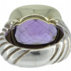 A DAVID YURMAN 14K GOLD, SILVER & AMETHYST RING PIC-2