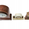 A LOT OF THREE VINTAGE MANTEL CLOCKS DESK DECOR PIC-6