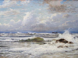 A HERMANN DAVID SALOMON CORRODI OIL PAINTING