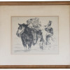 GERMAN DRYPOINT ETCHING ON PAPER BY LOVIS CORINTH PIC-0