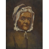 LADY WITH BONNET PAINTING BY NORMAN MACDOUGALL PIC-1