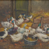 A MIDCENTURY GERMAN OIL PAINTING BY FRANZ WALDRAFF PIC-1