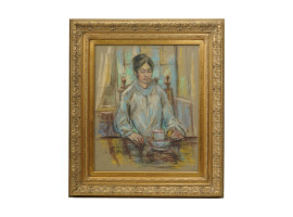 AFTER TOULOUSE-LAUTREC PASTEL PAINTING PORTRAIT