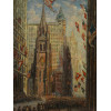 AN OIL PAINTING BROADWAY ATTR. TO CLAUDE COOPER PIC-1