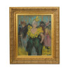ATTR TO TOULOUSE LAUTREC FRENCH PASTEL PAINTING PIC-0