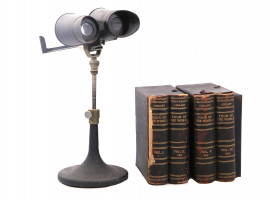 A KEYSTONE STEREOGRAPHIC LIBRARY SET AND A VIEWER