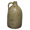 AMERICAN OHIO BLUE DECORATED STONEWARE WATER JUG PIC-3