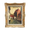 ATTR TO FREDERICK FURSMAN OIL PAINTING OF VILLAGE PIC-0