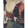 ATTR TO FREDERICK FURSMAN OIL PAINTING OF VILLAGE PIC-1