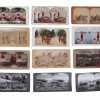 ANTIQUE 1900S LOT OF STEREOSCOPIC PHOTO CARDS SET PIC-2