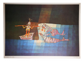 AFTER PAUL KLEE LITHOGRAPH SINBAD THE SAILOR