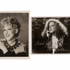 BETTE MIDLER PAIR OF AUTOGRAPH PHOTOGRAPH SIGNED PIC-0