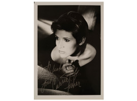 CARRIE FRANCES FISHER AUTOGRAPH PHOTO SIGNED