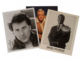 DUSTIN HOFFMAN AND OTHER CELEBRITIES AUTOGRAPHS