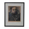 JACK LEVINE PORTRAIT OF A MAN INTAGLIO ETCHING PIC-0