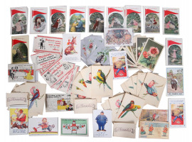 LARGE COLLECTION OF AMERICAN POSTCARDS VALENTINES