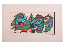 MIRO SCULPTOR JAPAN ORIGINAL LITHOGRAPH PRINT 1974