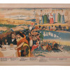 ANTIQUE RUSSIAN LUBOK POSTER LITHOGRAPH FOLK SONG PIC-0