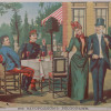 ANTIQUE RUSSIAN LUBOK POSTER LITHOGRAPH RESTAURANT PIC-1