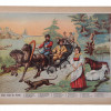 ANTIQUE RUSSIAN LUBOK POSTER LITHOGRAPH FOLK SONG PIC-0