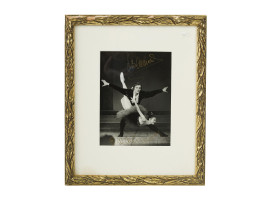 A VINTAGE SIGNED PHOTO OF RUSSIAN BALLET DANCERS