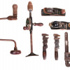 A COLLECTION OF SEVEN VINTAGE WOOD WORKING TOOLS PIC-0