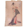 AN ANTIQUE JAPANESE WOODBLOCK BY CHOBUNSAI EISHI PIC-0