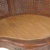 PAIR ANTIQUE FRENCH DOUBLE CANE BACK CORNER CHAIR PIC-6