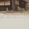 JAPANESE ETCHING VILLAGE HOUSE BY HIROTO NORIKANE PIC-4