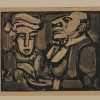 FRENCH ETCHING DOUBLE PORTRAIT BY GEORGES ROUAULT PIC-1