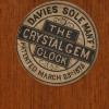 AN ANTIQUE DAVIES SOLE CRYSTAL GEM MANTEL CLOCK PIC-9