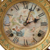 AN ANTIQUE DAVIES SOLE CRYSTAL GEM MANTEL CLOCK PIC-5