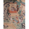 A CHINESE WATERCOLOR PAINTING ON SILK FRAMED PIC-1