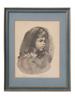 VINTAGE SIGNED LIMITED ED. GIRLS PORTRAIT PRINT PIC-0