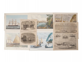 ANTIQUE SEASCAPE LITHOGRAPHS BY CURRIER & IVES