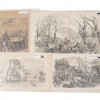 ANTIQUE 1800S AMERICAN CIVIL WAR LITHO ENGRAVINGS PIC-0