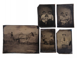 ANTIQUE AMERICAN FERROTYPE PHOTO PRINT COLLECTION