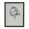 A CHARCOAL PAINTING PORTRAIT SIGNED BY THE ARTIST PIC-0