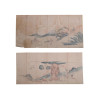 A PAIR OF VINTAGE JAPANESE WOODBLOCK PRINTS PIC-0