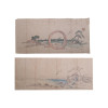 A PAIR OF JAPANESE WOODBLOCK PRINTS AFTER HOKUSAI PIC-0