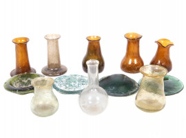 MIDDLE EAST ANTIQUE AND VINTAGE GLASS ITEMS