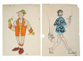 THEATRE CLOTHES DRAWINGS BY VSEVOLOD SAHNOVSKY