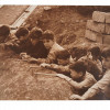 VINTAGE 70S SEPIA PHOTO KIBBUTZ CHILDREN ISRAEL PIC-0