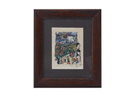 RUSSIAN FRENCH BOUQUET LITHOGRAPH BY MARC CHAGALL