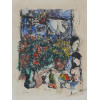 RUSSIAN FRENCH BOUQUET LITHOGRAPH BY MARC CHAGALL PIC-1
